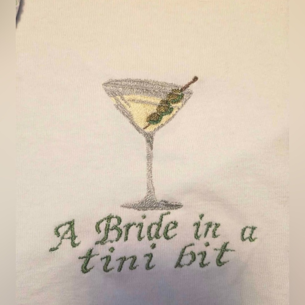 Bride Embroidered Tee Set - Picture 4 of 5